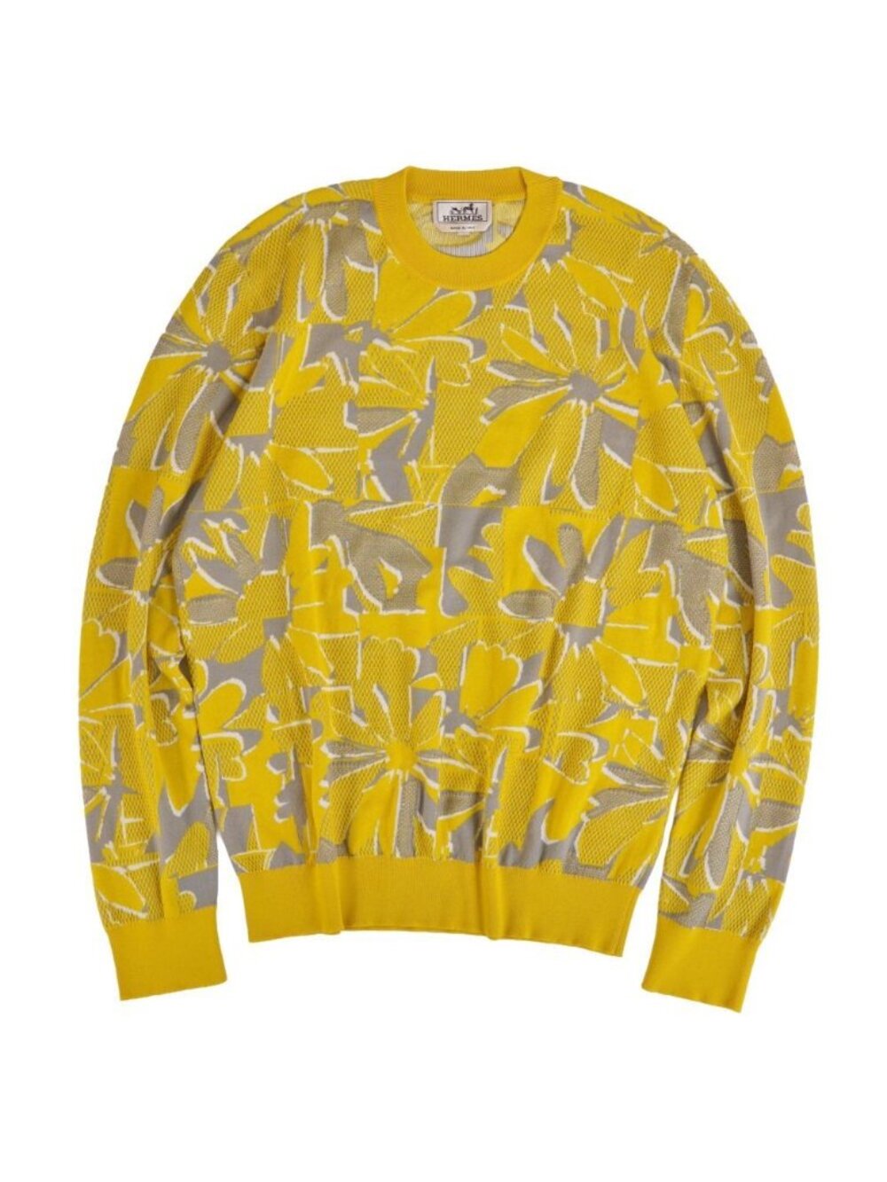 Hermes Knit Puzzle Floral Set Sweater